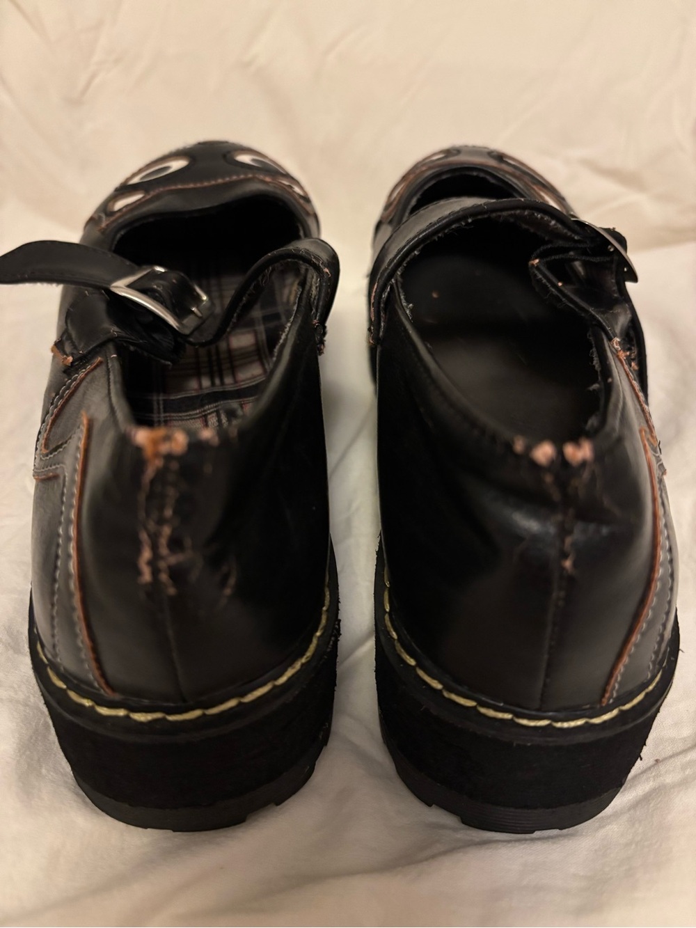 Black Cat Mary Jane Platform Cute Goth Novelty Shoes Sz 7.5 - Picture 10 of 15